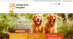 Desktop Screenshot of animalcarehospital.com