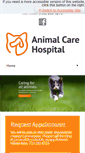 Mobile Screenshot of animalcarehospital.com