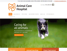 Tablet Screenshot of animalcarehospital.com